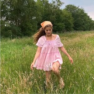 Free People Sadie Tunic size medium babydoll pink